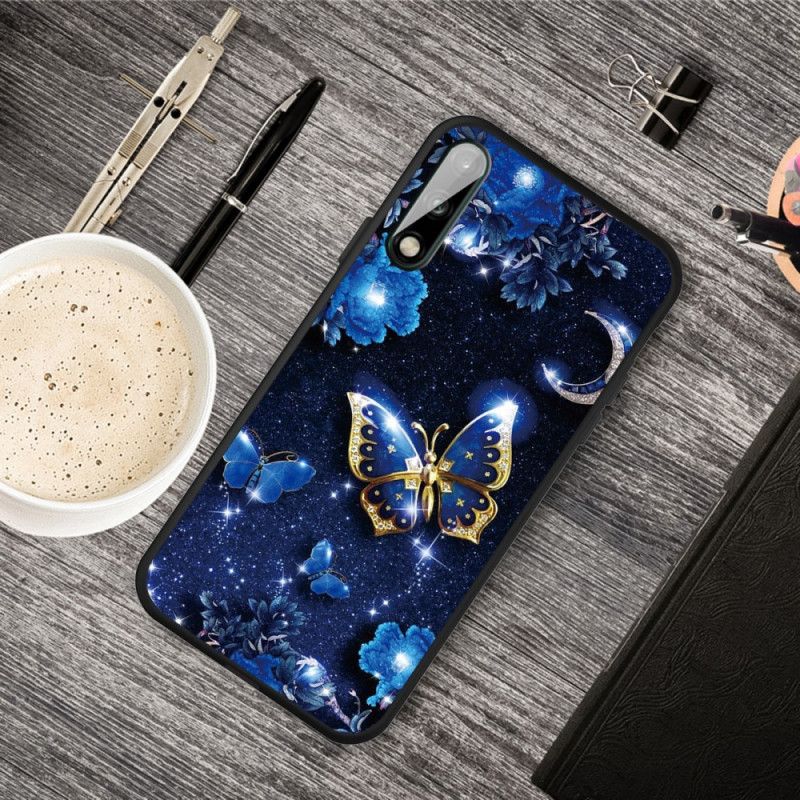 Coque Huawei P40 Lite E / Y7p Papillon D'or