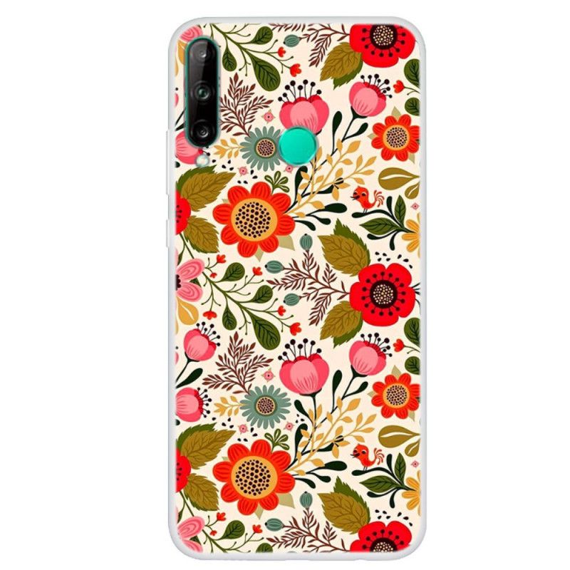 Coque Huawei P40 Lite E / Y7p Tapisserie Fleurie