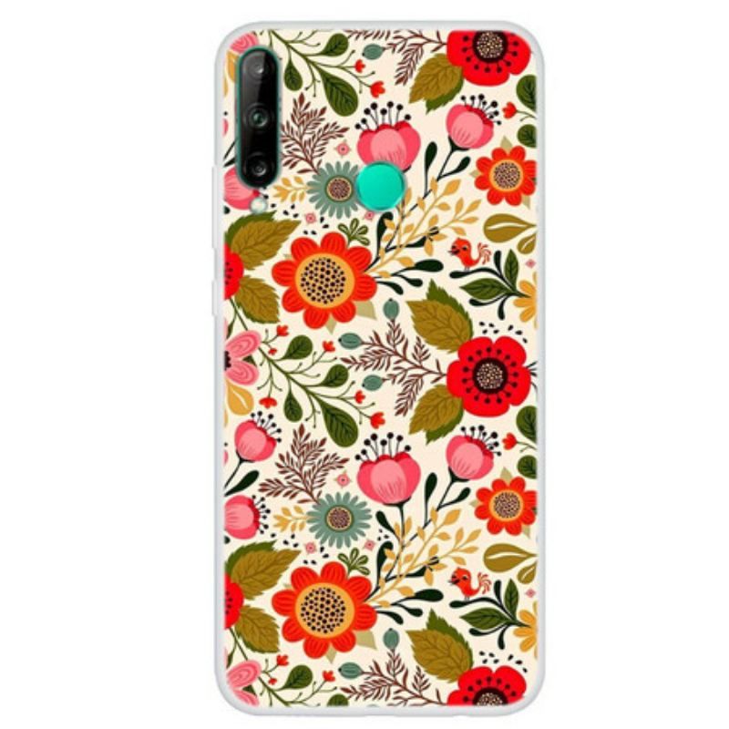 Coque Huawei P40 Lite E / Y7p Tapisserie Fleurie