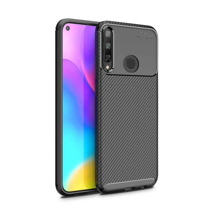 Coque Huawei P40 Lite E / Y7p Texture Fibre Carbone Flexible