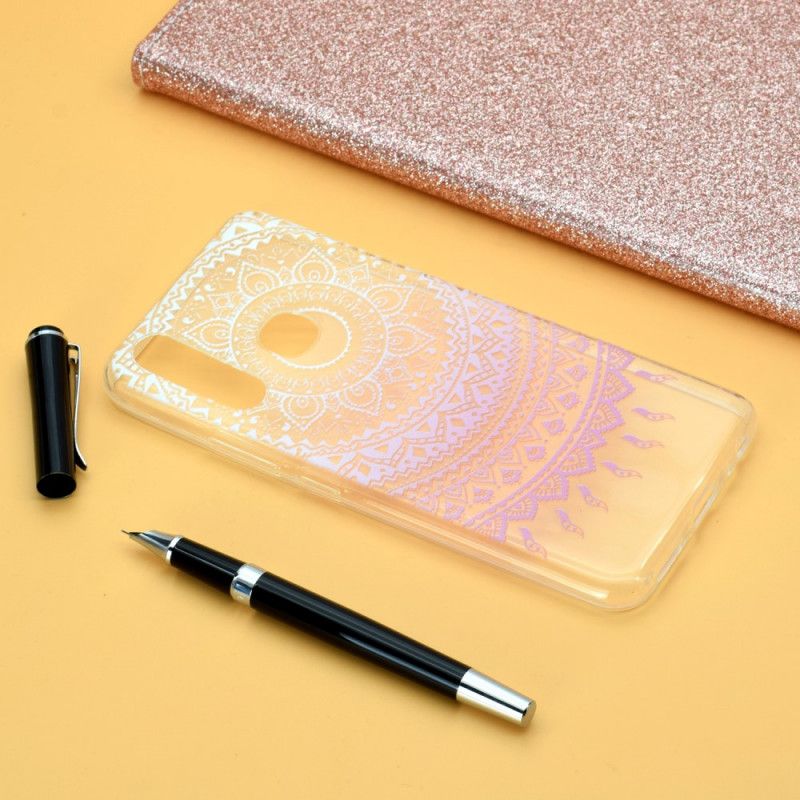 Coque Huawei P40 Lite E / Y7p Transparente Mandala Coloré