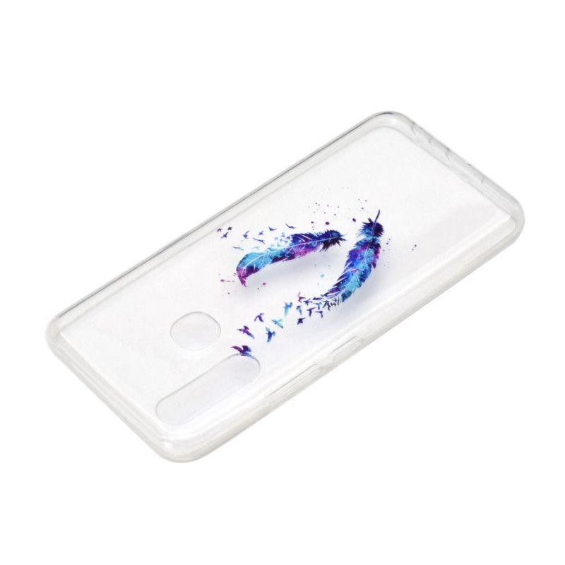 Coque Huawei P40 Lite E / Y7p Transparente Plumes