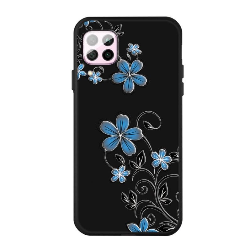 Coque Huawei P40 Lite Fleurs Bleues