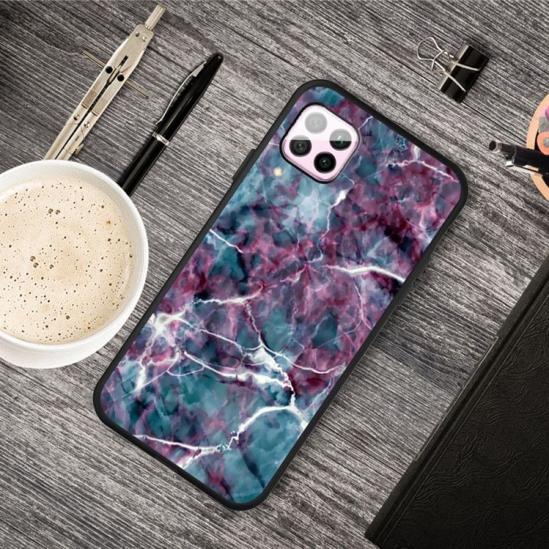 Coque Huawei P40 Lite Marbre Violet