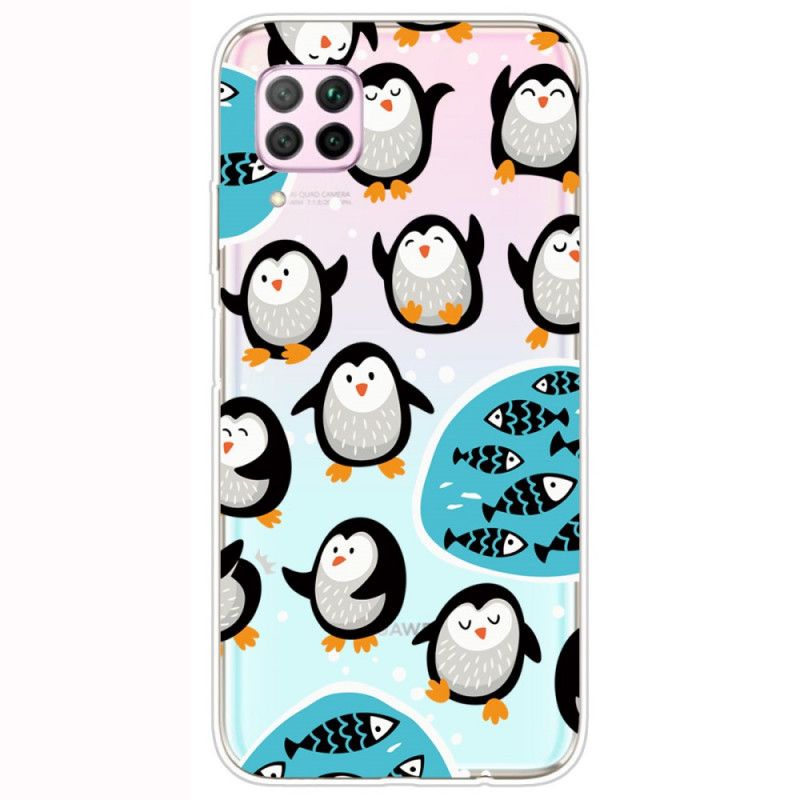 Coque Huawei P40 Lite Pingouins Et Poissons