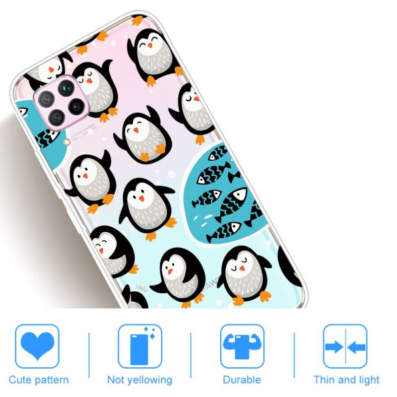 Coque Huawei P40 Lite Pingouins Et Poissons