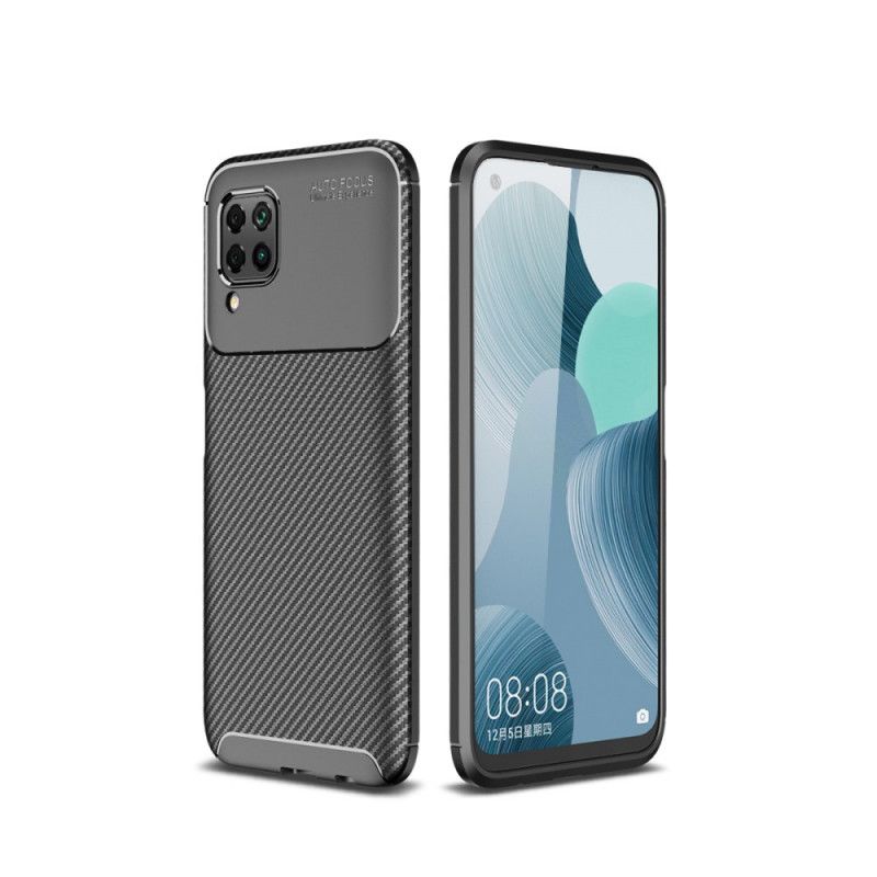 Coque Huawei P40 Lite Texture Fibre Carbone Flexible