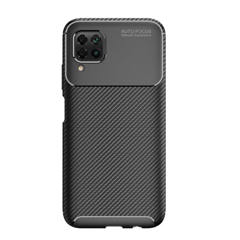 Coque Huawei P40 Lite Texture Fibre Carbone Flexible