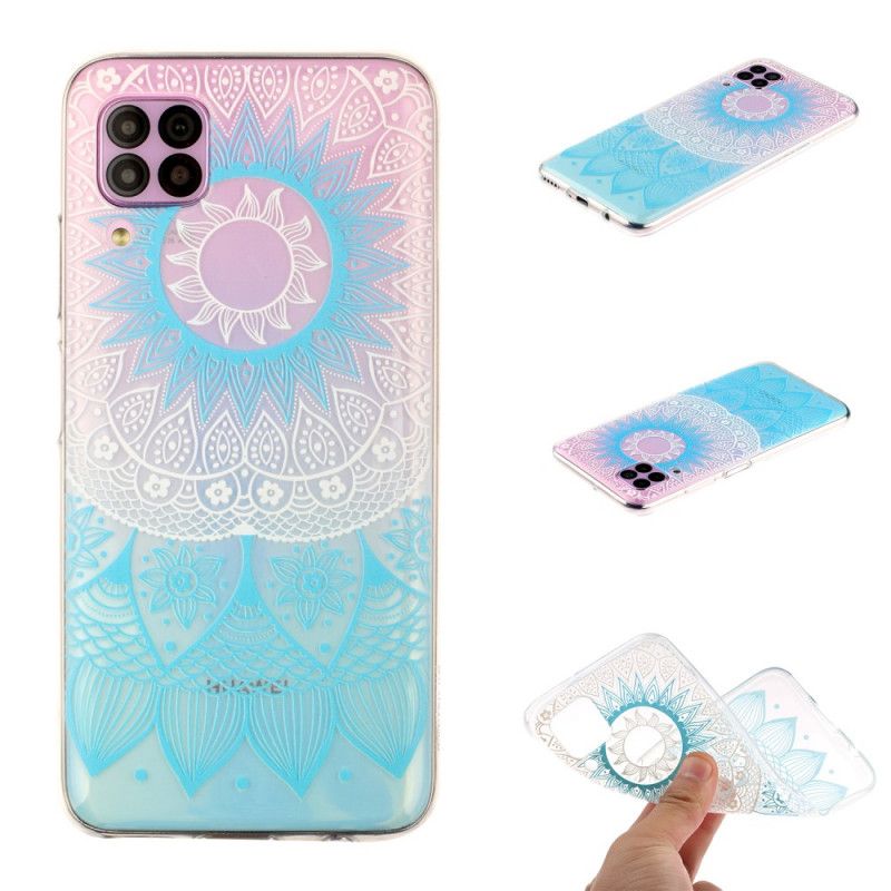 Coque Huawei P40 Lite Transparente Mandala Coloré