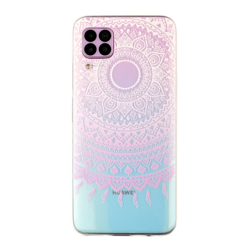 Coque Huawei P40 Lite Transparente Mandala Coloré