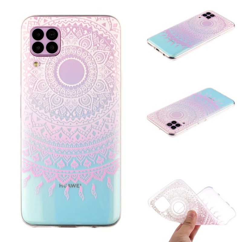 Coque Huawei P40 Lite Transparente Mandala Coloré