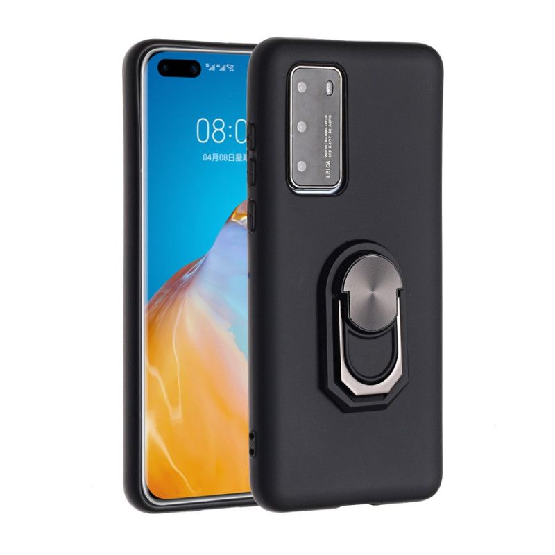 Coque Huawei P40 Métallisée Anneau-support