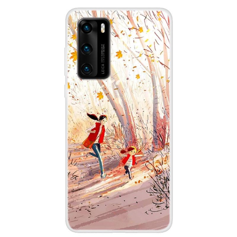 Coque Huawei P40 Paysage D'automne