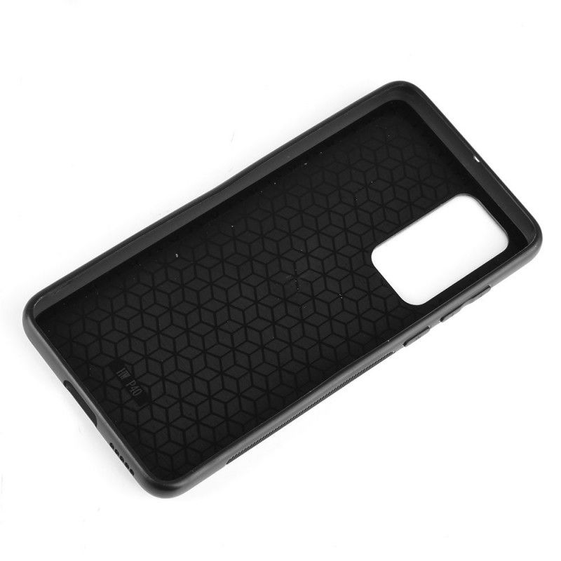 Coque Huawei P40 Pro Effet Cuir Couture