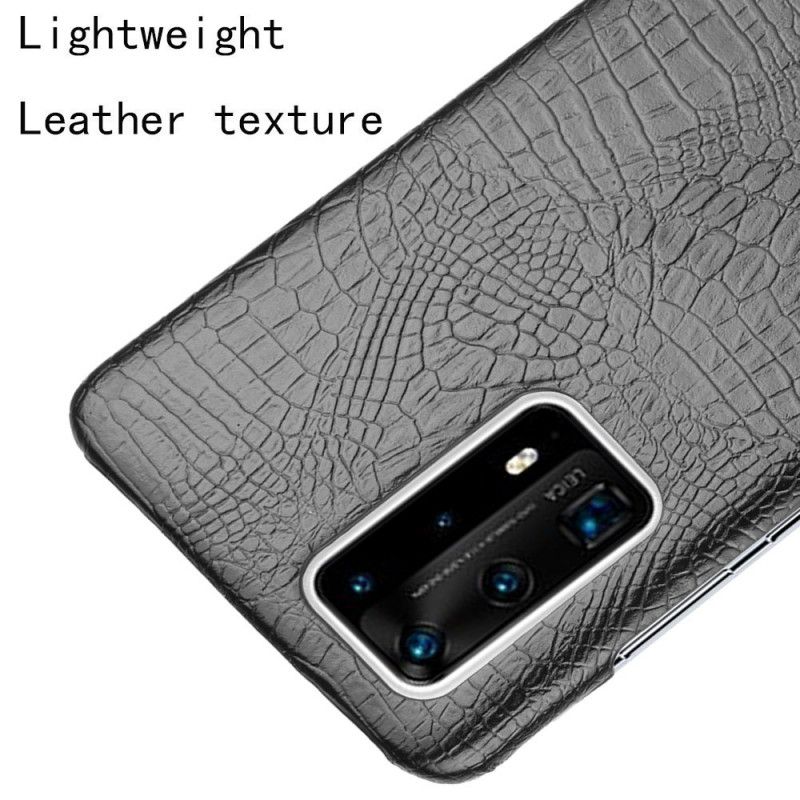 Coque Huawei P40 Pro Effet Peau De Crocodile