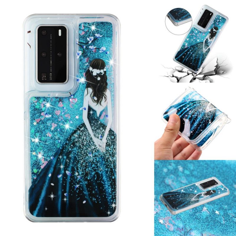 Coque Huawei P40 Pro Femme Paillettes