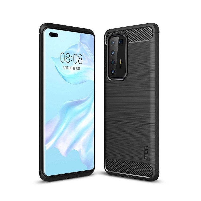 Coque Huawei P40 Pro Fibre Carbone Brossée Mofi