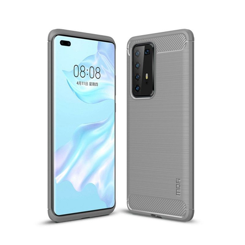 Coque Huawei P40 Pro Fibre Carbone Brossée Mofi