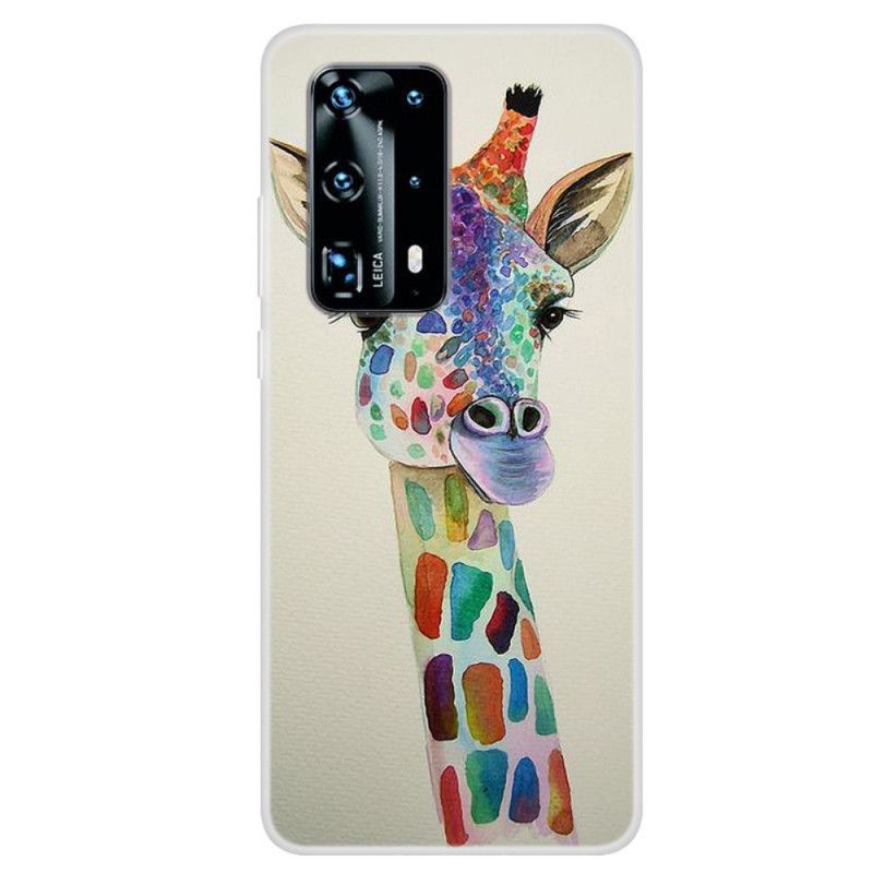 Coque Huawei P40 Pro Girafe Colorée