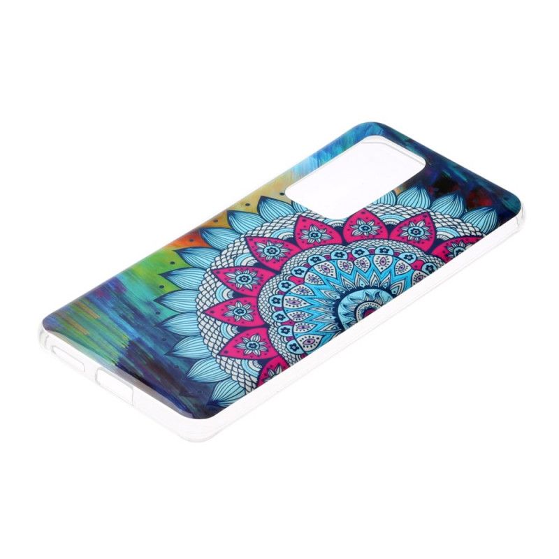 Coque Huawei P40 Pro Hibou Mandala Fluorescente