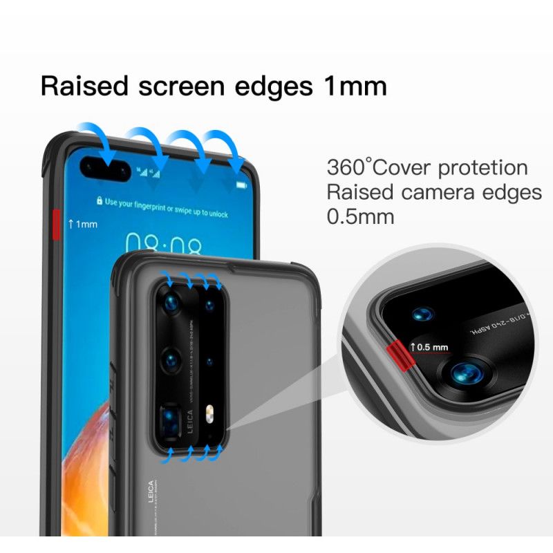 Coque Huawei P40 Pro Leeu Hybride Rebords Biseautés