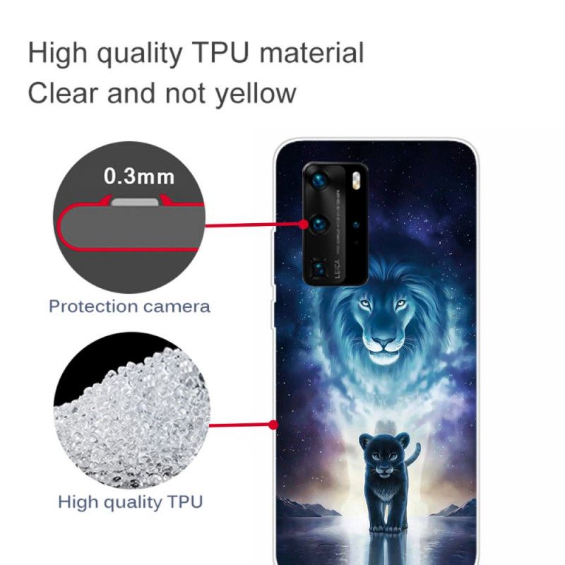 Coque Huawei P40 Pro Lionceau