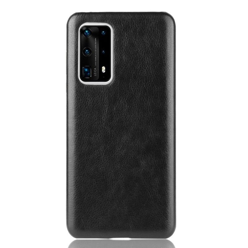 Coque Huawei P40 Pro Plus Effet Cuir Litchi Performance