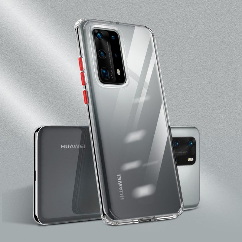 Coque Huawei P40 Pro Plus Transparente Boutons Colorés