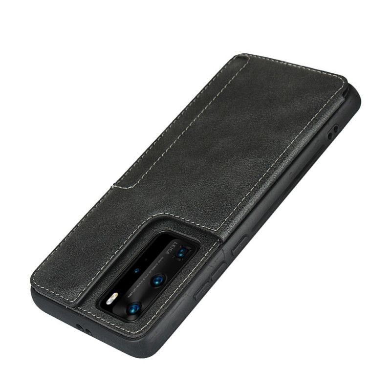 Coque Huawei P40 Pro Porte-cartes Support Et Lanière