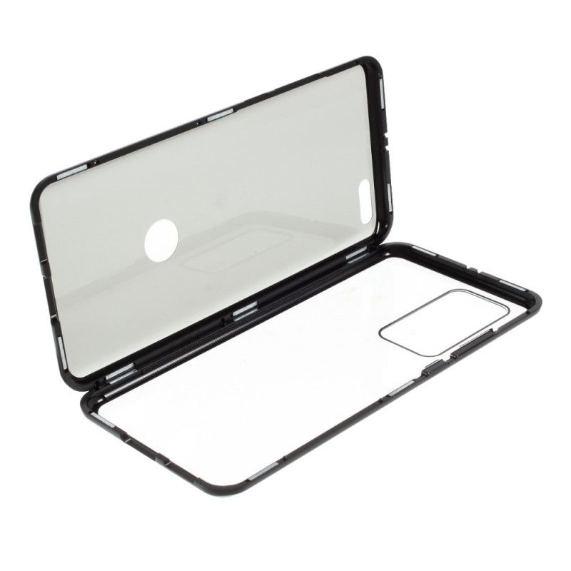 Coque Huawei P40 Pro Rebords Métal Et Double Verre Trempé