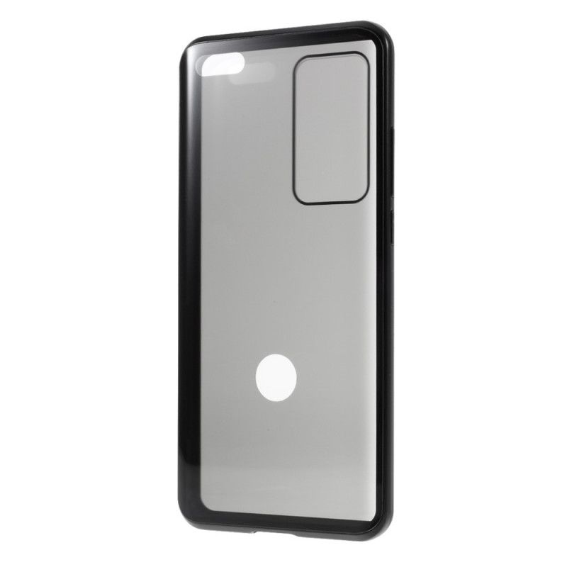 Coque Huawei P40 Pro Rebords Métal Et Double Verre Trempé