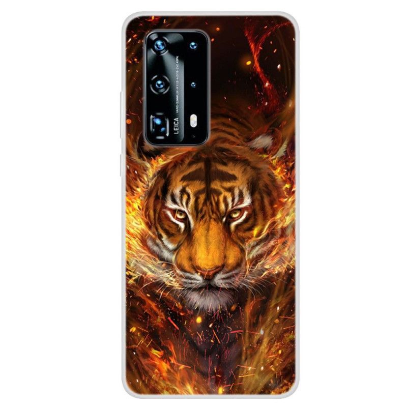 Coque Huawei P40 Pro Tigre De Feu