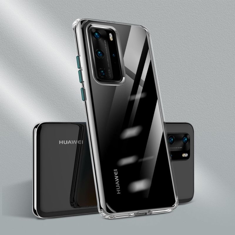 Coque Huawei P40 Pro Transparente Boutons Colorés