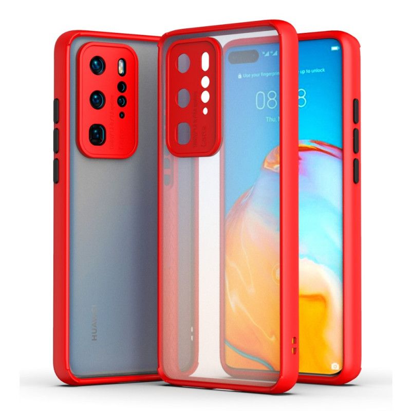 Coque Huawei P40 Pro Transparente Contour Coloré