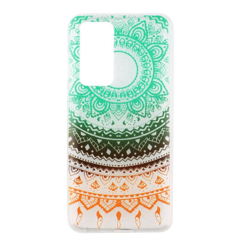 Coque Huawei P40 Pro Transparente Fleurs Mandala