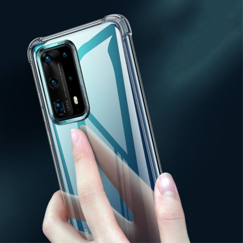 Coque Huawei P40 Pro Transparente Leeu Coussins Protecteurs