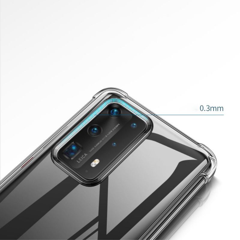 Coque Huawei P40 Pro Transparente Leeu Coussins Protecteurs