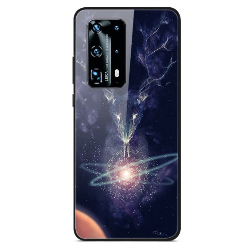 Coque Huawei P40 Pro Verre Trempé Cerf Des Étoiles