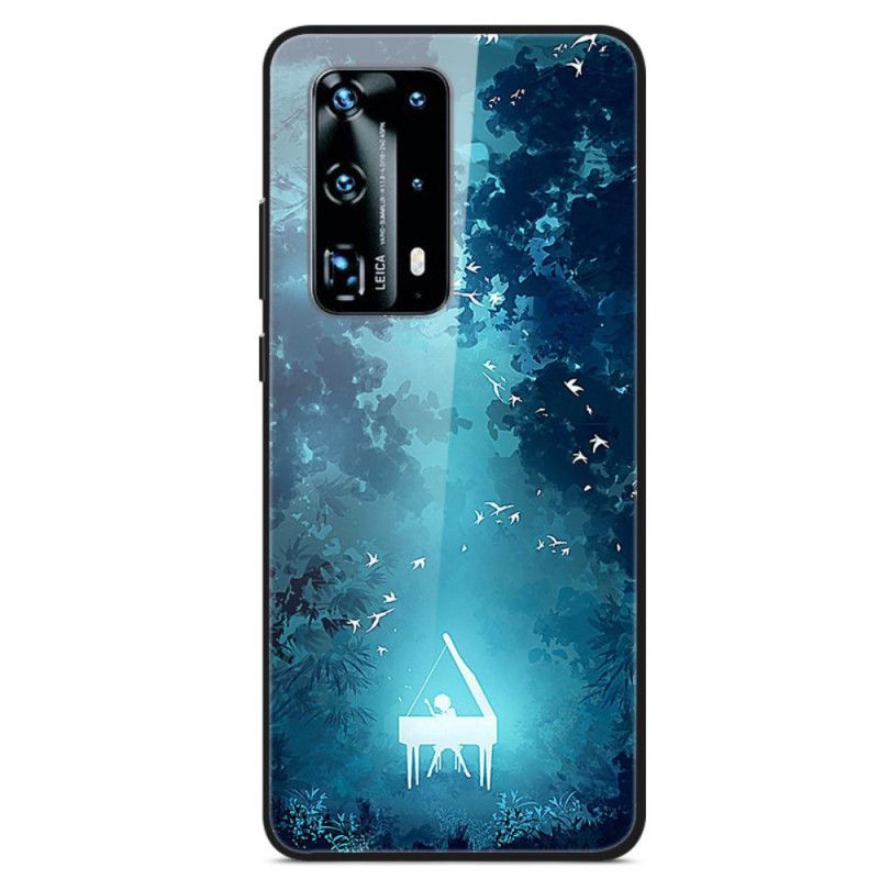 Coque Huawei P40 Pro Verre Trempé Piano Dans La Nuit