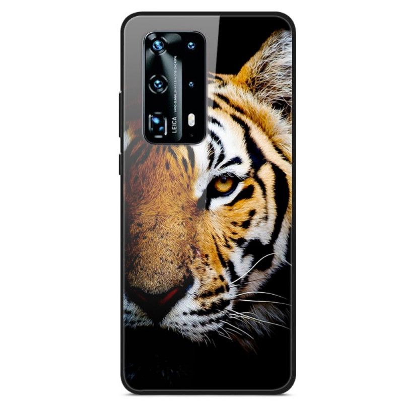 Coque Huawei P40 Pro Verre Trempé Tigre Réaliste