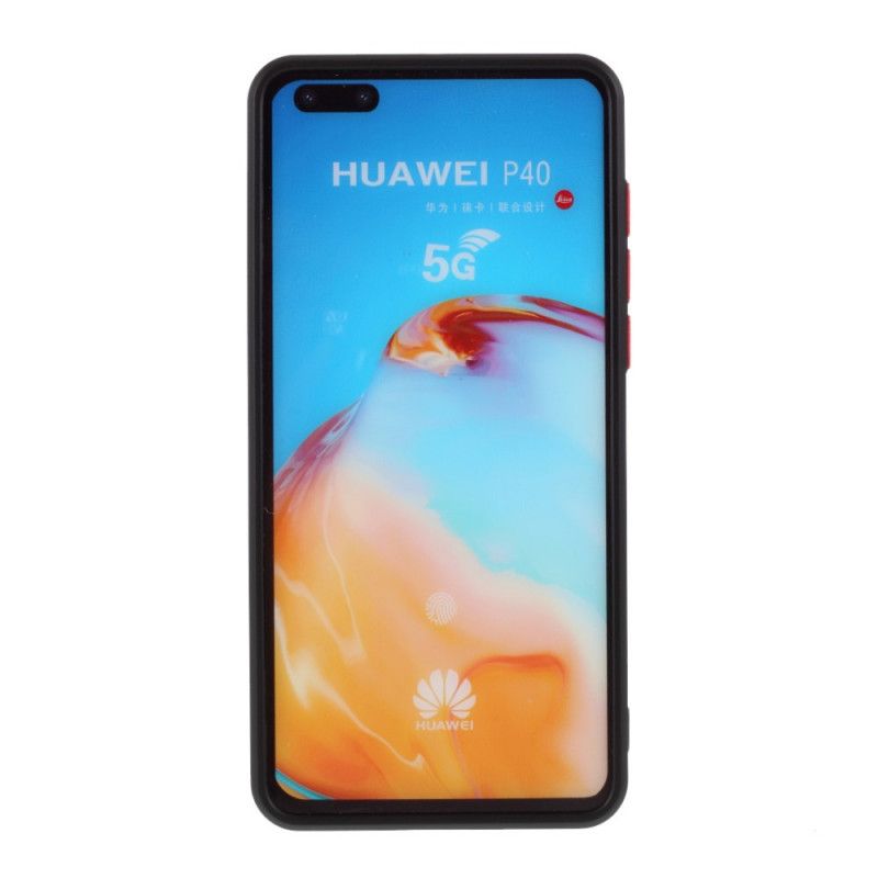 Coque Huawei P40 Silicone Flexible Bouton Coloré