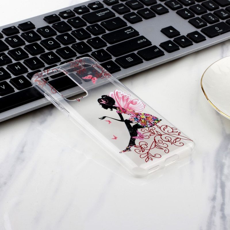 Coque Huawei P40 Transparente Fée Fleurie