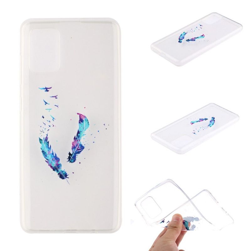 Coque Huawei P40 Transparente Plumes