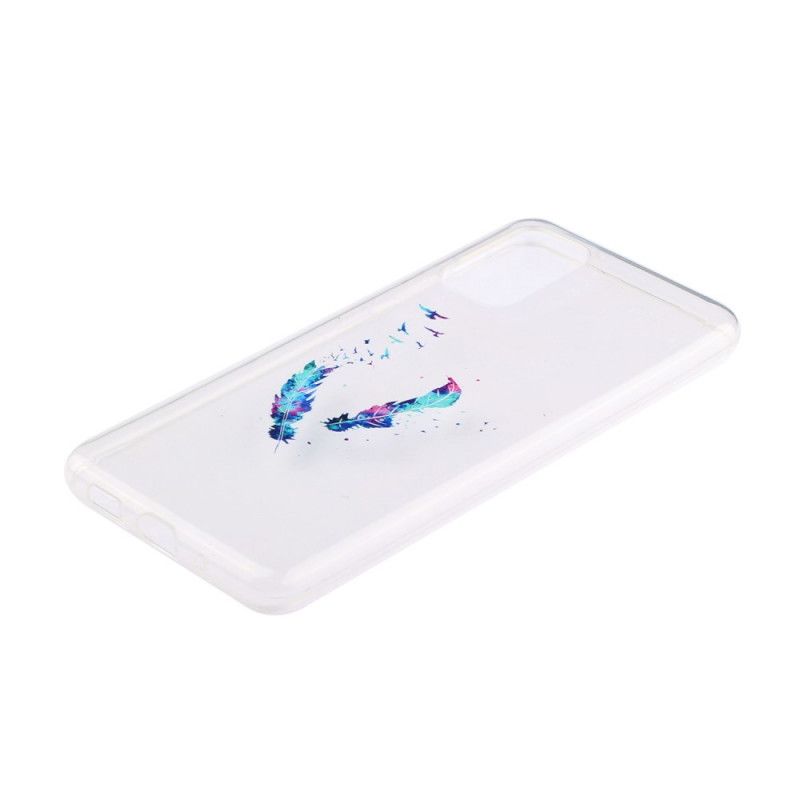 Coque Huawei P40 Transparente Plumes