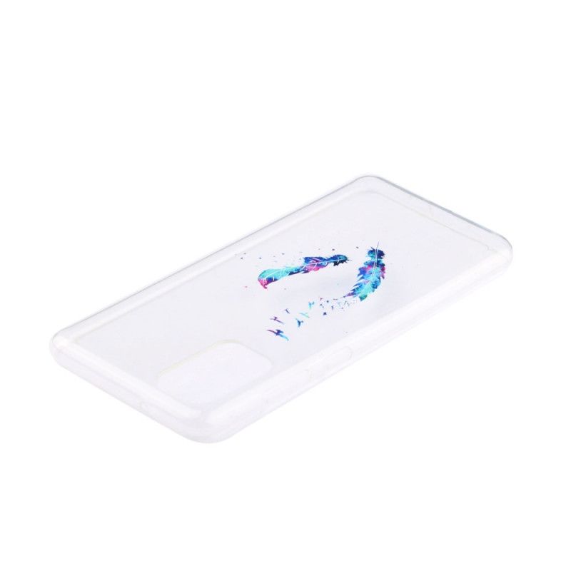 Coque Huawei P40 Transparente Plumes