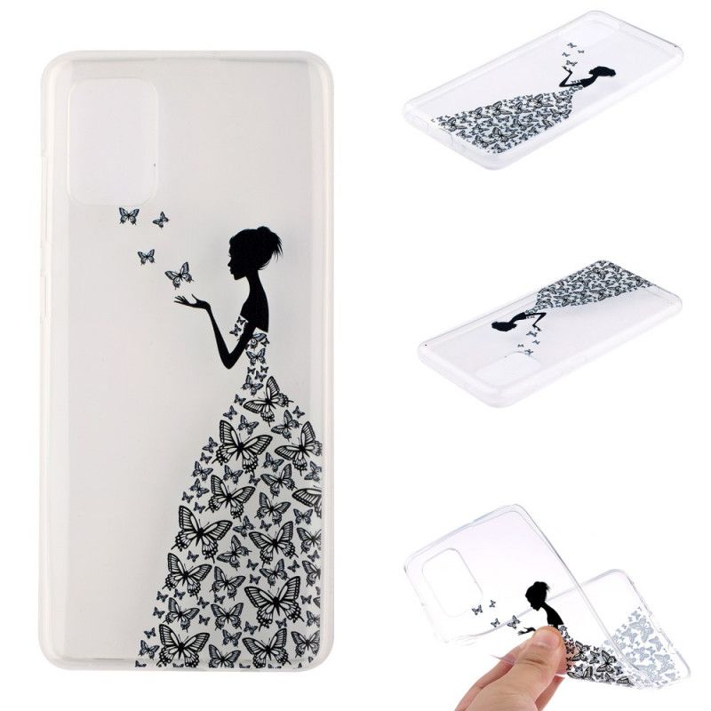 Coque Huawei P40 Transparente Robe Papillons