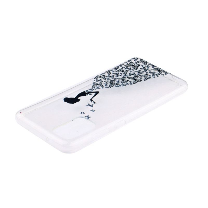 Coque Huawei P40 Transparente Robe Papillons