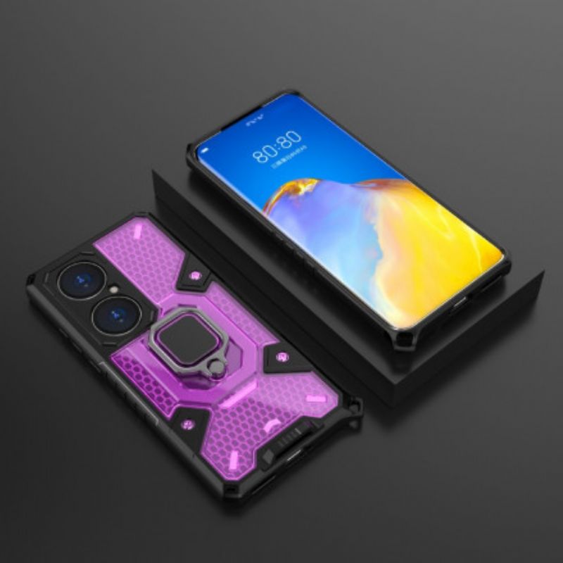 Coque Huawei P50 Hybride Résistante Style Nid D'abeille