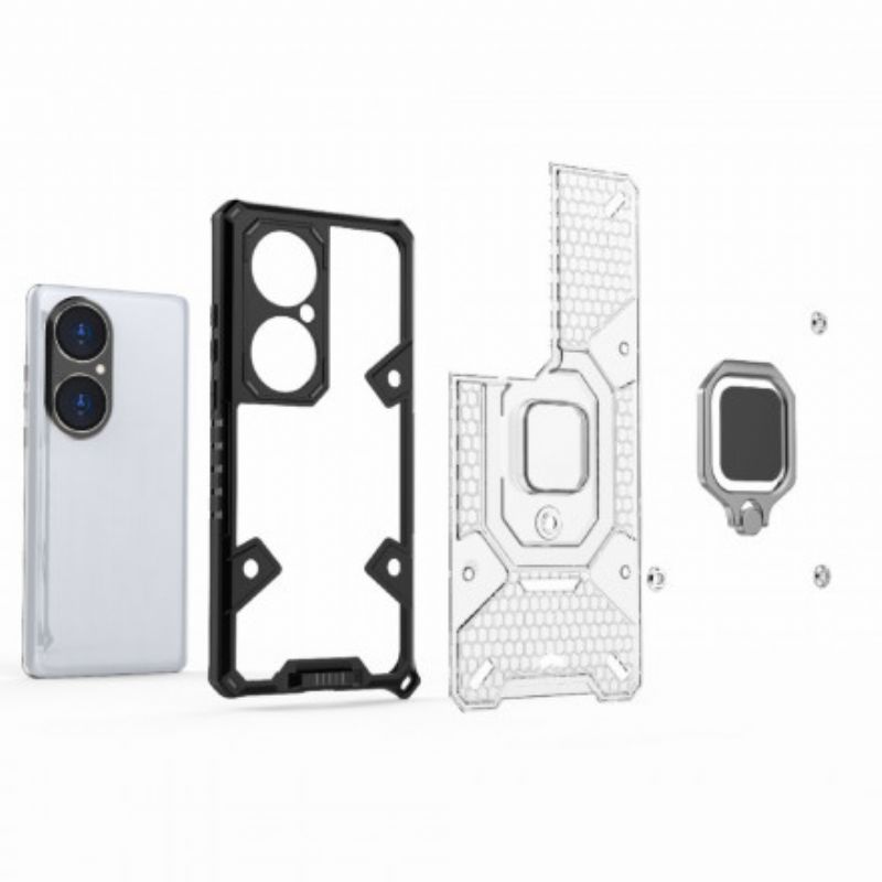 Coque Huawei P50 Hybride Résistante Style Nid D'abeille