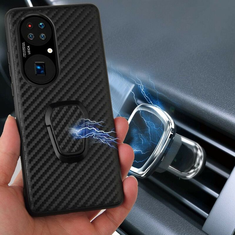 Coque Huawei P50 Pro Style Léopard Anneau-support